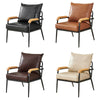 Faux Leather Sofa Armchairs Couches Industial Black Brown Living Room 1 Seater