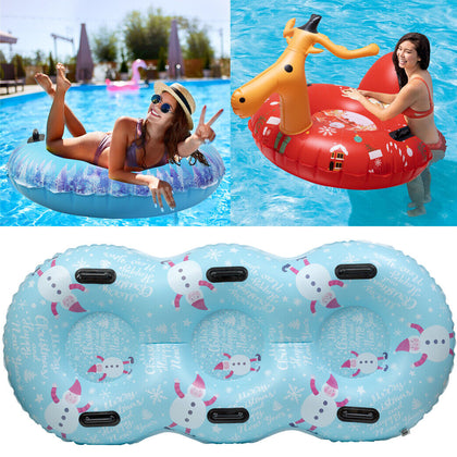 Inflatable Donut Swim Ring Swimming Pool Float Lounger Beach Ring Swimming Float