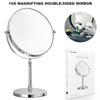 Vanity Mirror Double Sided 10x Magnifying 8" Make Up Shaving Bedroom Bathroom UK (10x)