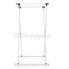 Double Garment Clothes Heavy Duty Rack Shelf Shirt Adjustable Hanging Rail Stand