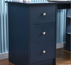 Dark Blue Wooden Computer Desk Office Desk Study Table Laptop PC Table