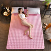 Soft Cotton Quilted Sheet Mat Bed Pad Plain for Mattress Single/Double/King Size