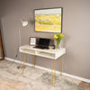 Computer Desk Study Table PC Laptop Workstation Dressing Table Marble Home UK