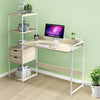 Corner Computer PC Desk Study Writing Table 4 Tier Bookshelf 2 Drawers Storage