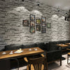 MODERN GREY BRICK SLATE WALL BACKDROP WALPAPER 3D EFFECT STACK STONE WALL PAPER