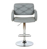 GREY ALICANTE GAS LIFT BAR STOOL, BREAKFAST KITCHEN BAR ETC, PADDED ARMS & BACK