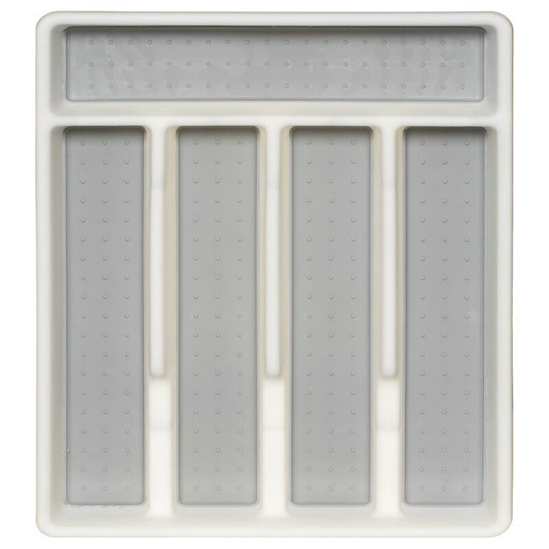 Plastic Kitchen Cutlery Tray Organiser Rack Holder Drawer Insert Tidy Storage