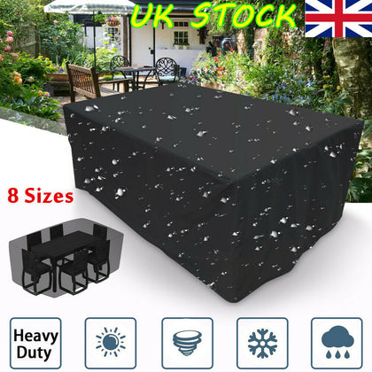 Heavy Duty Waterproof Garden Patio Furniture Cover Rattan Table Cube Set Outdoor