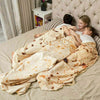 Bedding Mexican Burrito Funny Blanket Corn Tortilla Flannel Blanket Warm Blanket