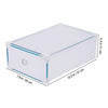 20x Clear Plastic Shoe Storage Boxes Drawer Stackable Foldable Durable Organiser