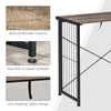 Folding Computer Desk Writing Study Table Industrial Home Office Workstation