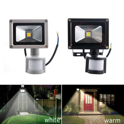 Outdoor Exterior Wall Flood Light LED PIR Motion Sensor Garden Security Light