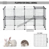 Small Animals Cage DIY Pet Playpen Metal Wire Fence Indoor Outdoor 36 Panel