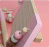 INS Wall Hanging Rope Swing Shelf Wooden Beads Rack Nursery Bedroom Decor UK
