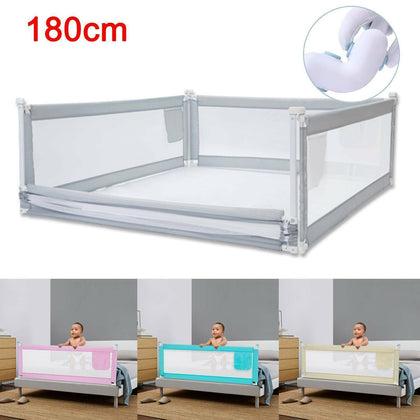 180cm Bed Safety Guards Folding Child Toddler Bed Rail Safety Protection Guard