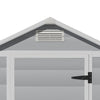 Plastic Garden Shed with Door Window Lockable Outdoor Tools Storage Shelter Hut