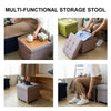 Folding Storage Ottoman Seat Toy Box Pouffe Foot Stool Footstool Small Table UK