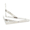 6-12N Triangle Stainless Steel L-Shaped Heavy Duty Wall Shelf Support Bracket UK