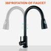 Kitchen Sink Taps Pull Out Spray Single Lever Swivel Spout Brass Mixer Tap UK MU