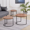 Nesting Table 2/3pcs Round Nested Side End Coffee Table Lamp Stand Living Room