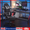 Gaming Chair For Adults Kids Racing Computer Office Swivel Adjustable Foot Rest