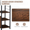 Industrial Storage Shelf Side Table Metal Frame End Desk with Cabinet & Rack
