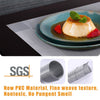 Set of 12 Placemats Washable Woven PVC Table Mats for Dining Kitchen Table