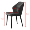 2X Retro Brown/ Grey Dining Chairs Faux Leather Kitchen Dining Room Metal Leg