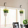 4PCS Garden Hanging Wall Brackets Outdoor Basket Plant Pot Hanger Hooks Decor