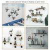 2/4Pcs Pipe Shelf Brackets Industrial Iron Rustic Wall Floating Shelves Supports
