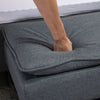 Upholstered Linen-Touch Fabric Ottoman Bench Bed End Stool Footstool Footrest