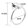 Toilet Roll Holder and Towel Ring Set Round Chrome Bath Fitting Wall Mounted MU