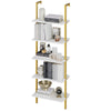 Ladder Bookcase 5-Tier Bookshelf Leaning Shelf Wall Shelves Display Stand