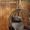 Rattan Swing Egg Chair Garden Patio Indoor Outdoor Hanging Wicker Chair Cushion