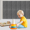 10PCS 3D Brick Wall Sticker Self-adhesive Water Resistant Panel Wallpaper Grey