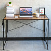 Folding Computer Desk Office Desk Wooden Foldable Study Table Laptop Home Office