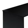 L-Shaped Home Office Desk Corner Computer Desk Black/White for Home Study Work