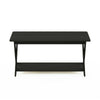 Furinno Modern Simplistic Criss-Crossed Coffee Table, Espresso