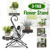 Metal Plant Stand Flower Rack Garden Planter Pot Holder Staircase Display Shelf