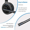 Wireless Bluetooth Office Headset Over Ear for Trucker Drivers Call Center
