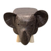 Animal Stool Footstool Footrest Elephant Ottoman Shoe Bench with Sponge Wood Leg