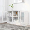 Slim Sideboard White Modern Cupboard Cabinet Unit Storage Narrow Living Room