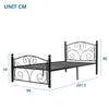 Single Bed 3ft Metal Beds Frame w/ Large Storage Space For Kids Adults 90*190cm