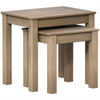 Pine Nest of Table Solid Wood Wax Set of 2 Coffee Side End Nesting Living Room