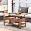 Wooden Coffee Table Lift-up Top with Storage Drawer Folding Desk Living Room New