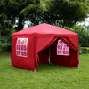 2MX2M 2.5MX2.5M 3MX3M Pop Up Gazebo Garden Party Tent With Sides Canopy Marquee