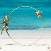 30cm-2M Golden Wedding Round Arch Frame Circle Base Backdrop Moongate Frameworks