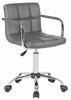 Stylish PU Faux Leather Computer Office Desk Swivel Chair Wheels Salon Barber