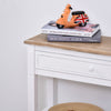 White Console Table Hallway Side Desk w/ Drawer 2 Shelves Worktop Retro Elegant