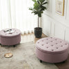 Large Chesterfield Footstool Storage Seat Ottoman Coffee Table Sofa Pouffe Stool
